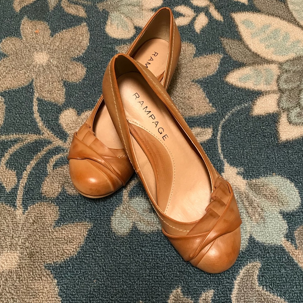 Rampage loafers caramel color.